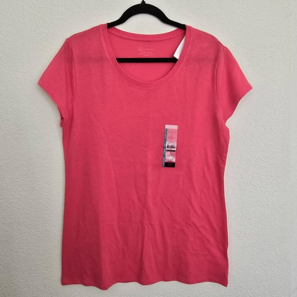 NWT No Boundaries Juniors Scoop Neck T-Shirt - Short Sleeve XL Semi FITTED